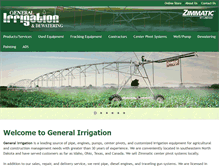 Tablet Screenshot of generalirrigation.com